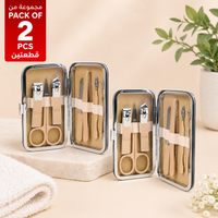 Pack of 2 Coffee Bear 7-Piece Nail Clipper Sets lifestyle image