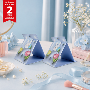 Pack of 2 Cute Bunny Folding Mirrors lifestyle
