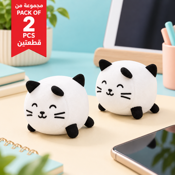 Pack of 2 Cute Cat Plush Screen Cleaners lifestyle design