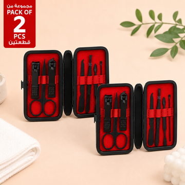 Pack of 2 Elegant Black Manicure Sets lifestyle image