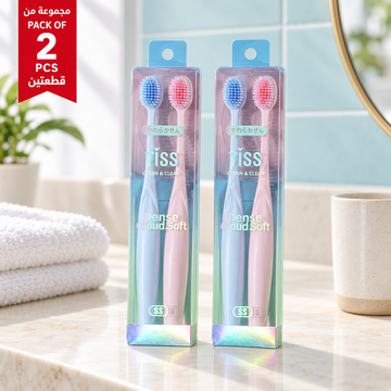Pack of 2 Soft-Bristle Toothbrush Duos lifestyle design