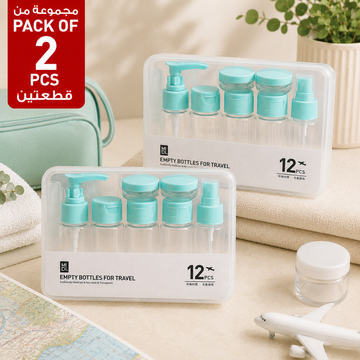 Pack of 2 Travel Empty Bottle Sets 12 Pcs Each lifestyle image