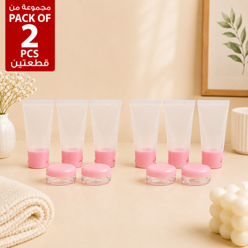 Pack of 2 Travel Squeeze Bottle Sets 5 Pcs Each lifestyle image