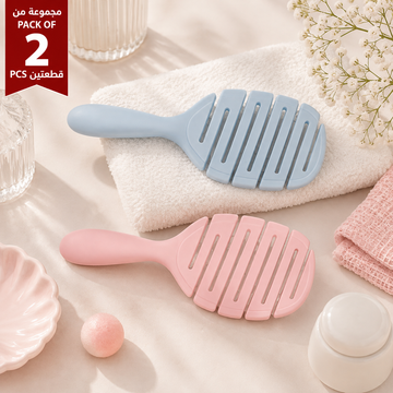 Pack of 2 Twill Hollow Massage Combs