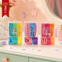 Pack of 3 Colorful Kids Hair Clip Sets lifestyle design
