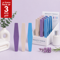 Pack of 3 EVA Nail Files – Assorted Colors