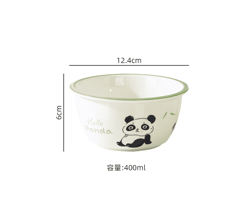 Panda Ceramic Bowl 400ml - MIDI
