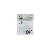 Mint panda sticky note pack with panda paw design and 90 pcs