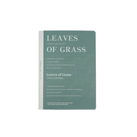 B5 notebook, green cover with 'LEAVES OF GRASS' title in white