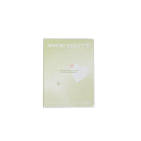 A6 rubber-covered notebook with matte finish, pale mint green cover with printed cloud motif