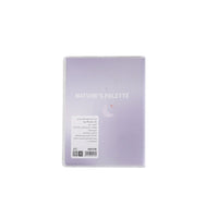 A6 rubber-covered notebook with matte finish, lavender cover and printed Moon motif