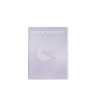 A6 rubber-covered notebook with matte finish, pale lavender cover with moon and stars