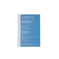 A5 hardcover journal, blue cover with “Stray Birds” title and paragraph text