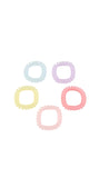 Pastel Spiral Hair Ties Set - MIDI
