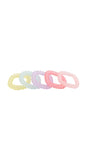 Pastel Spiral Hair Ties Set - MIDI