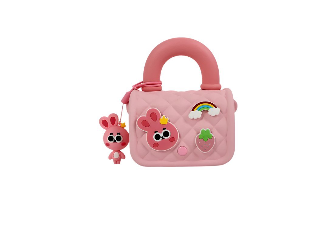 Pink Bunny Handbag for Girls - MIDI