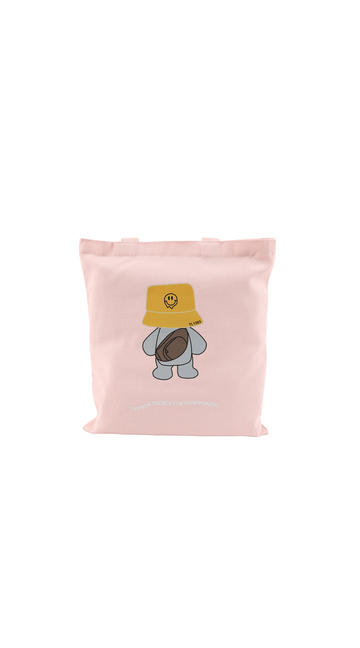 Pink Cartoon Tote Bag - MIDI