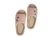 Pink Cotton House Slippers - MIDI