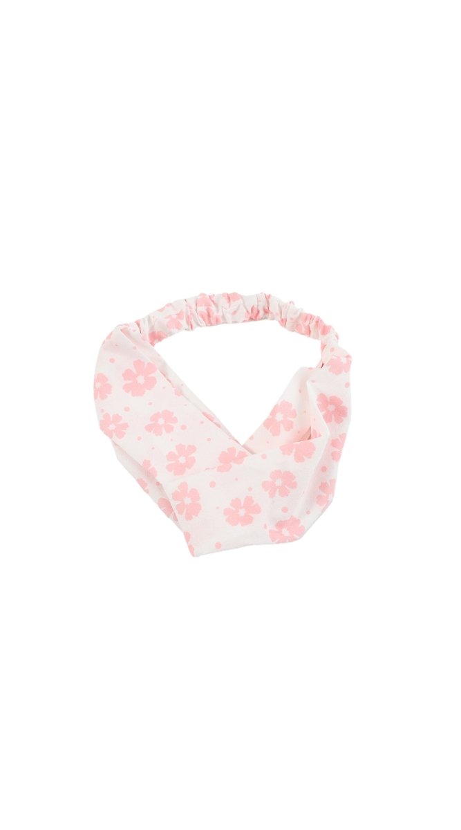 Soft Pink Floral Pattern Headband 1