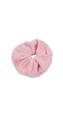 Soft Pink Towel Fabric Hair Scrunchie 1