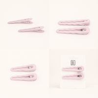 Pack of 3 Light Pink Curved Hair Clip Sets