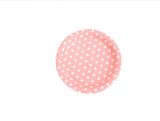 Pink Polka Dot Paper Plates - Elegant Parties - MIDI