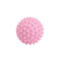 Pink spiky massage ball with raised nodules, textured grip