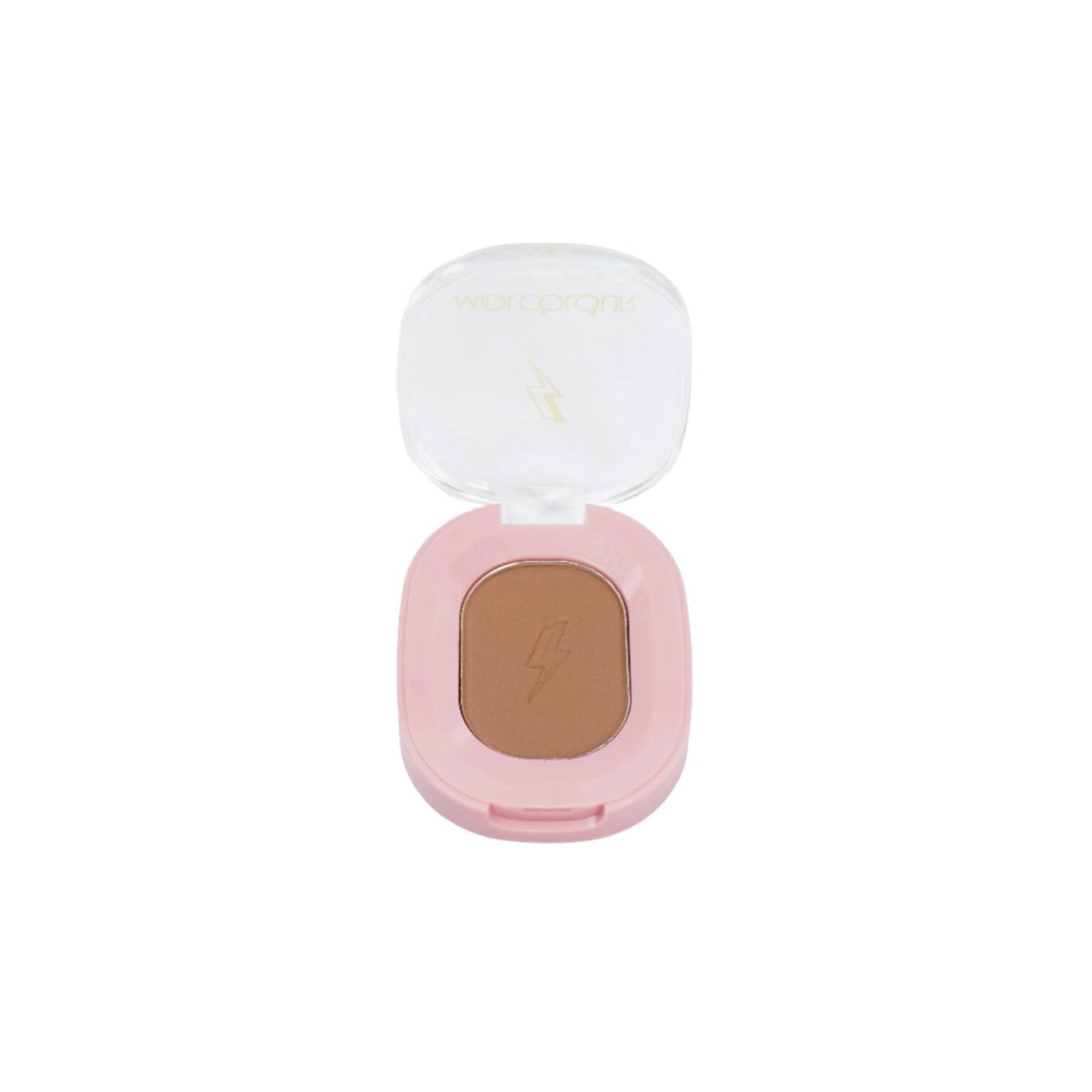 Contour & highlighter powder compact with medium-brown matte powder pan