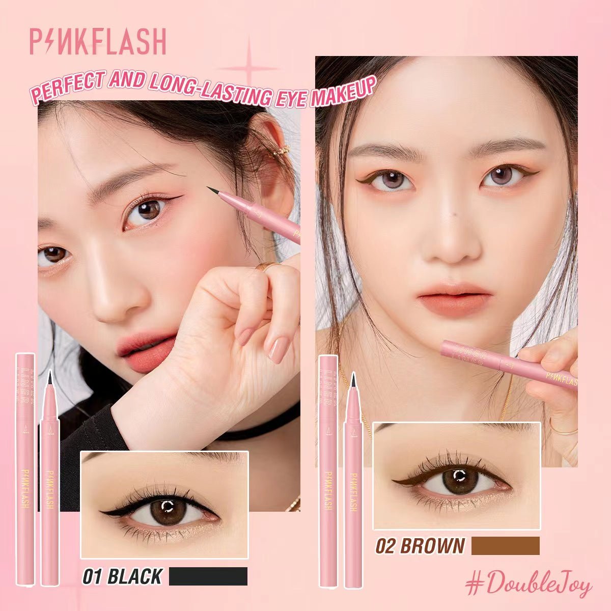 Pinkflash Eyeliner: Precise & Long - lasting - MIDI