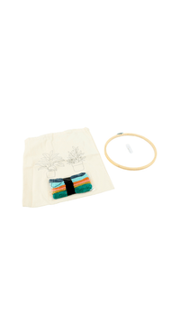 Plant Embroidery Tote Bag Kit - MIDI