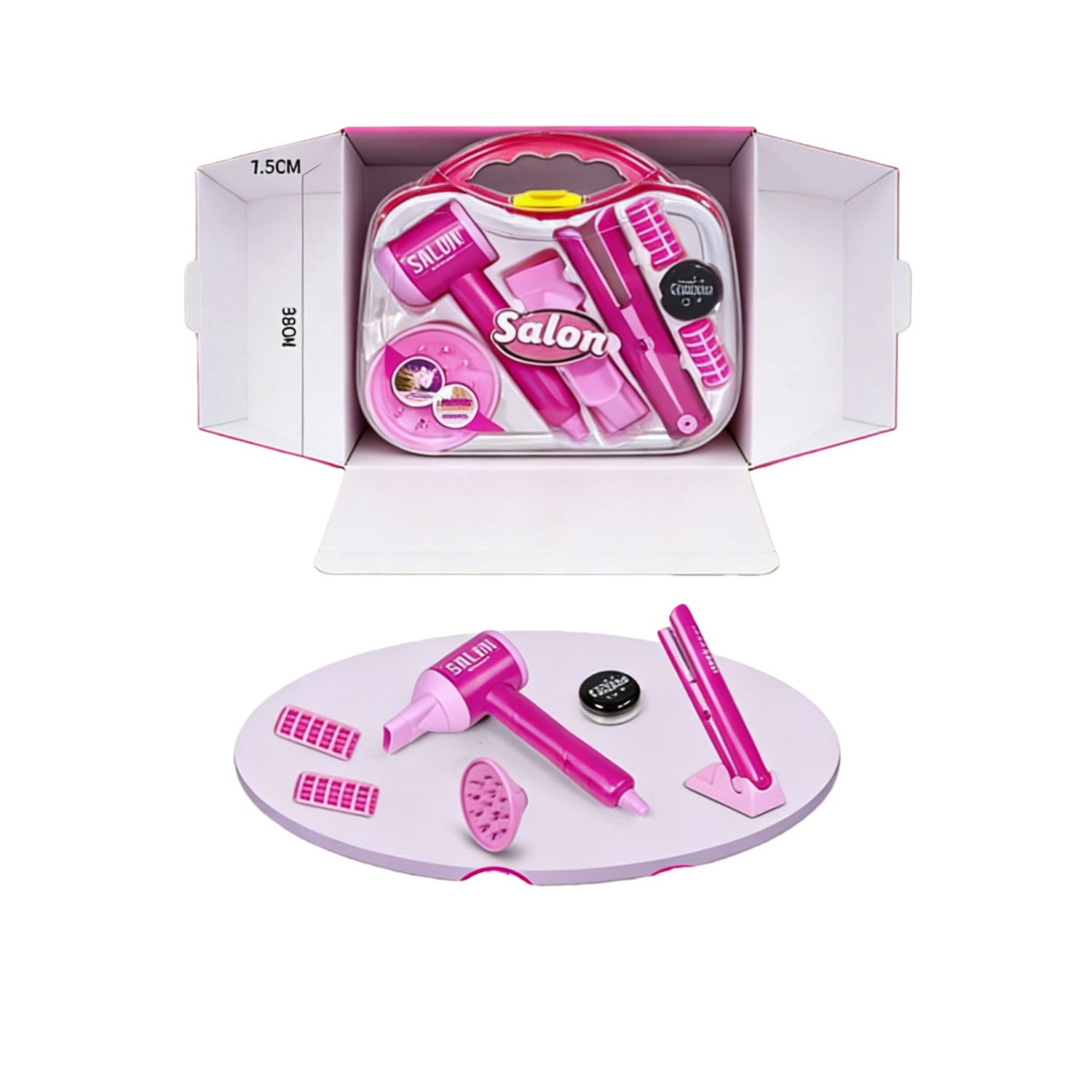 Kids Beauty Salon Toy Set with Carry Case 2