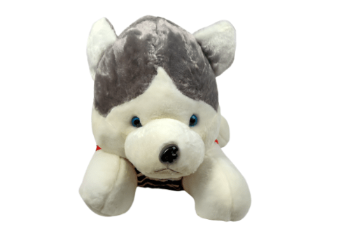 Plush Husky Dog Toy - MIDI