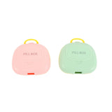 Portable 7 - Compartment Pill Box with Carry Handle - MIDI