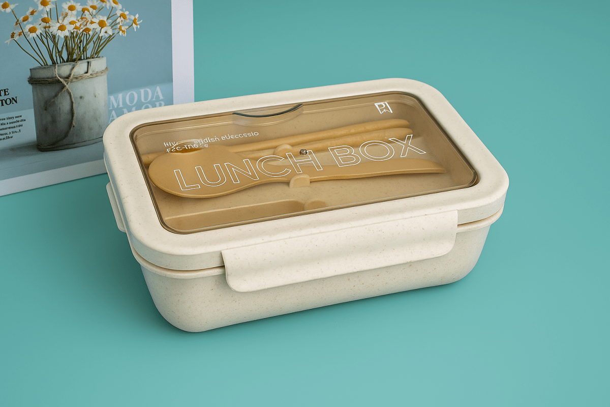 Portable Lunch Box with Cutlery - MIDI