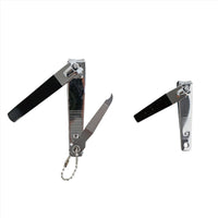 Pack of 2 Black Anti-Skid Nail Clippers