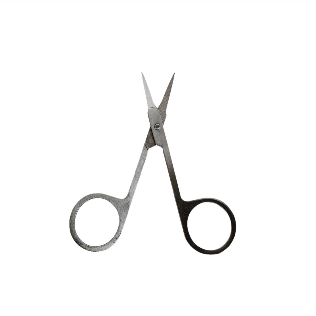Precision cosmetic shears with two finger loops, stainless steel scissor blades