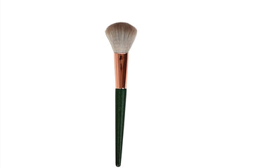 Pro Makeup Brush - Green & Rose Gold - MIDI
