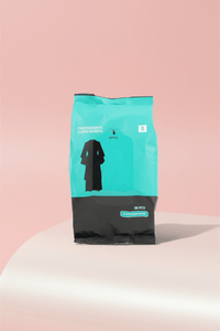 Turquoise and black cloth cleaning wipe bag, 30 pcs, stand-up pack