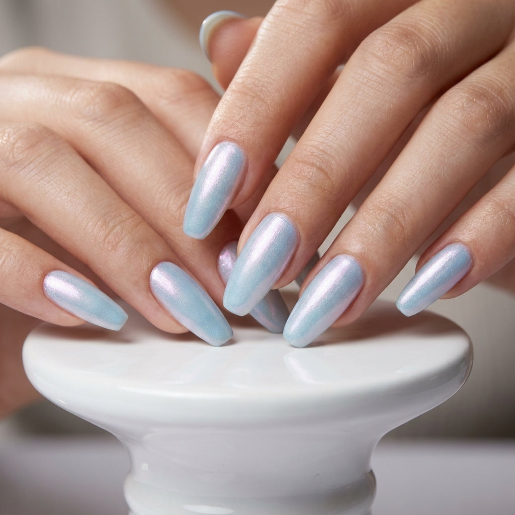 Nail Polish - MIDI. Bear Seven Days طلاء أظافر مائي \ أزرق أورورا