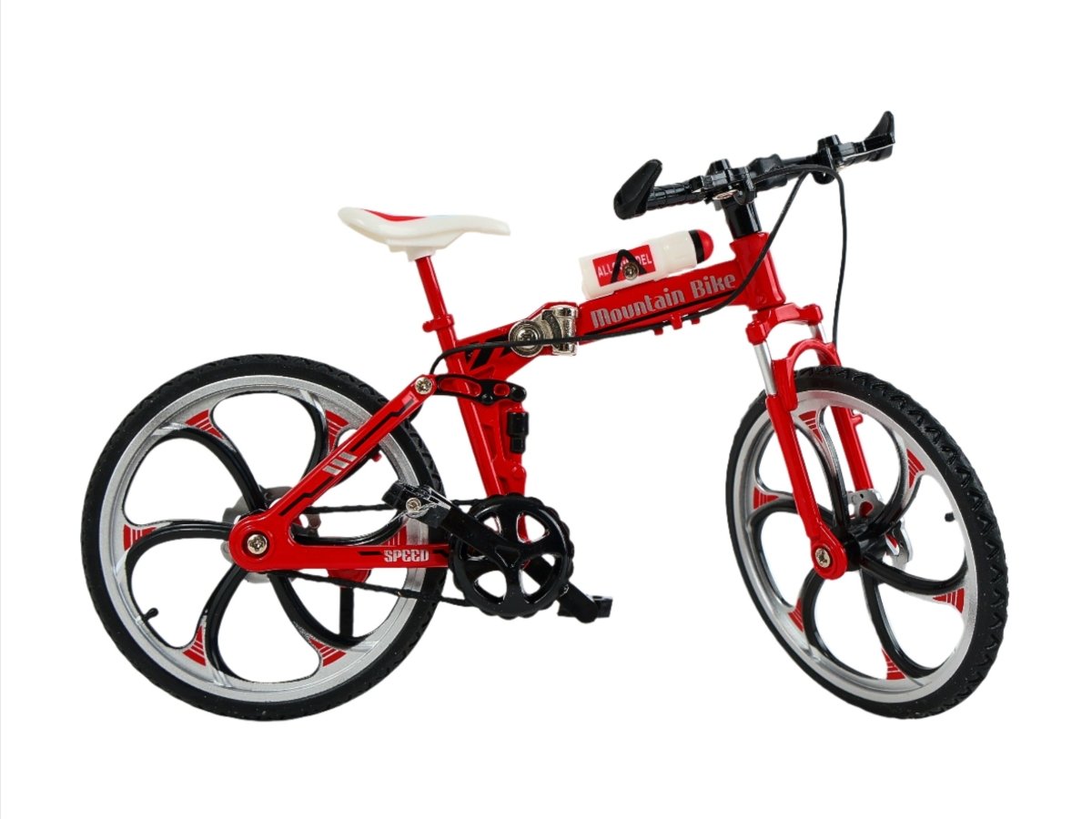 Red Miniature Mountain Bike Model - MIDI