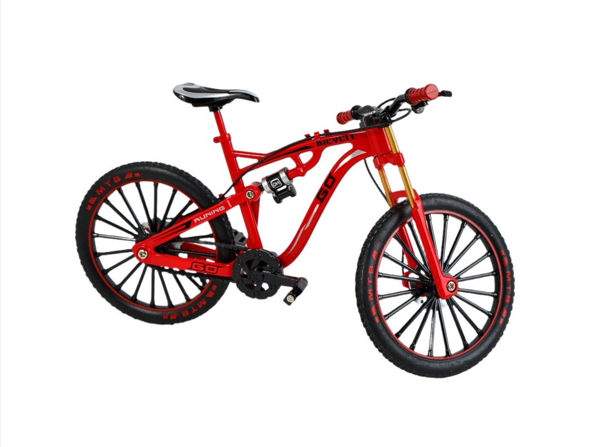 Red Miniature Mountain Bike Model - MIDI
