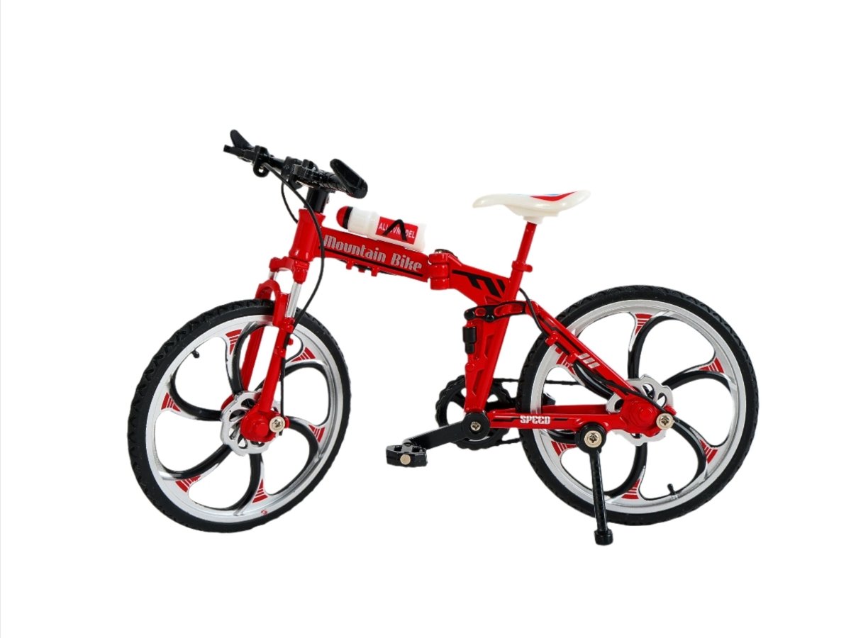 Red Miniature Mountain Bike Model - MIDI