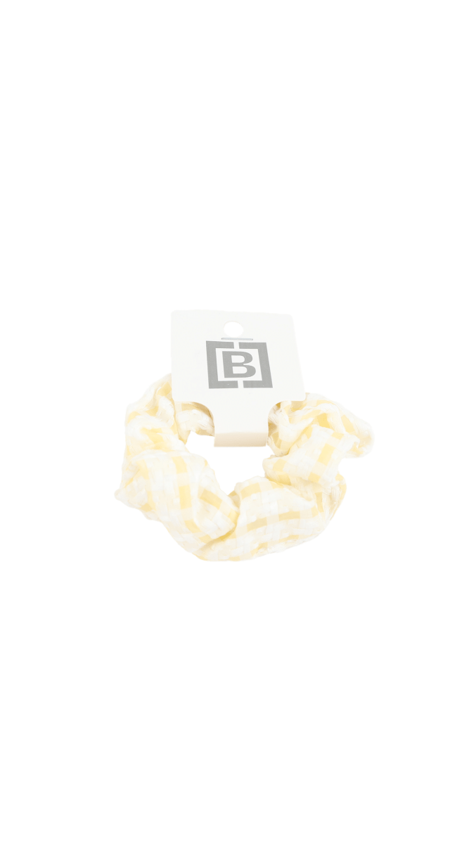 Cotton Checkered Pattern Hair Scrunchies in Various Colors 3