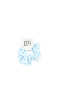 Cotton Checkered Pattern Hair Scrunchies in Various Colors 5