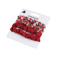 Set of Multi-Color Scrunchie Hair Ties (5)