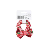 Hair Scrunchie Set with Floral Prints and Solid Colors (2)