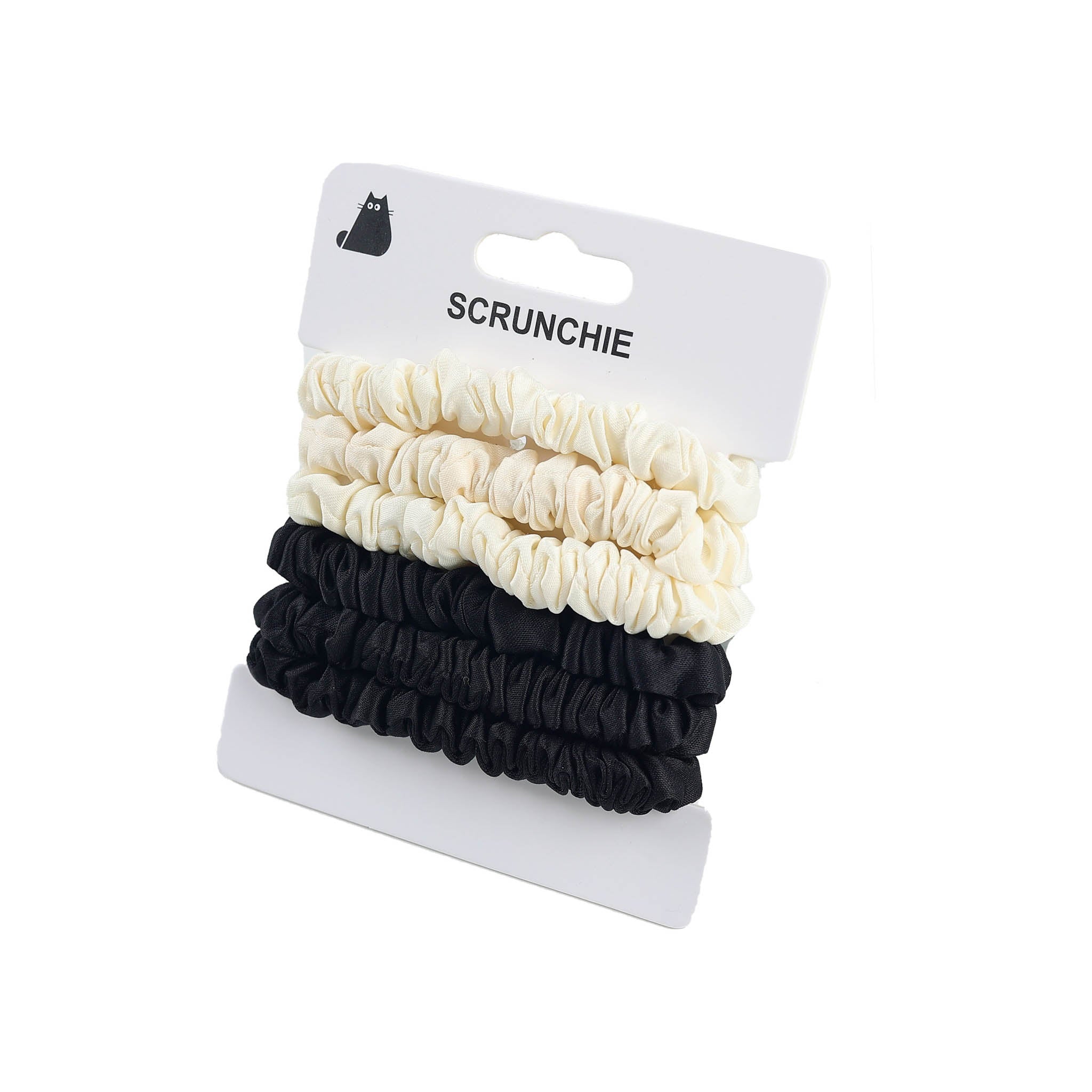 Soft Hair Tie Set (Black and White) (1)