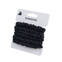 Black Soft Elastic Hair Scrunchies 3