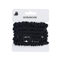 Black Soft Elastic Hair Scrunchies 4