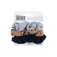 Cotton Hair Scrunchie Set in Neutral Colors 4